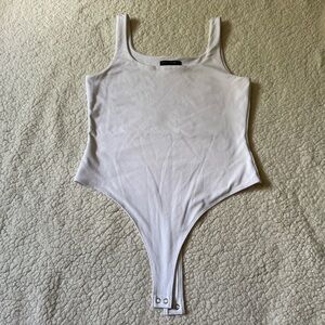 Banana Republic White Sleeveless Bodysuit